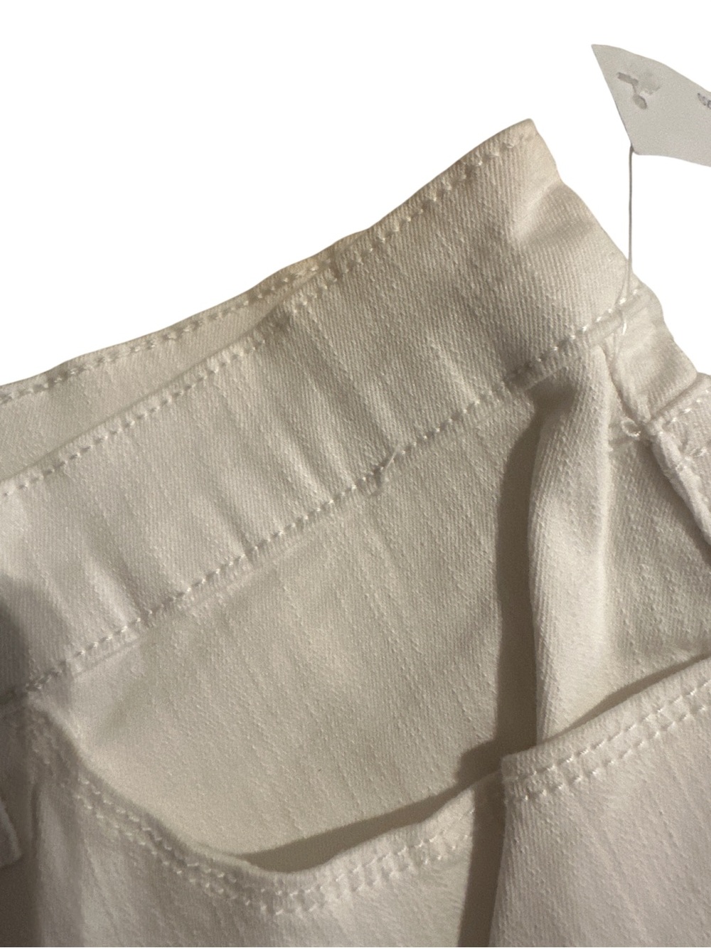 Jessica Simpson white side slit denim short, NWT size 12 - Picture 3 of 3